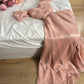 Modest A Line Strapless Silk Satin Long Pink Prom Dress Evening Gown         fg6358