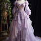 Lavender Tulle Sweetheart Evening Party Dresses Long Prom Dress     fg7187