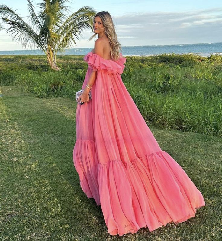 Pink long formal prom dress, long evening party Gown     fg897