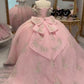 Pink A Line Princess Quinceanera Dress Ball Gown, Sweet 16 Dresses   fg7174