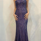 Strapless Mermaid Vintage Party Dress Long Evening Gown        fg7158