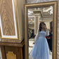 Blue Tulle New Prom Dresses, A-line Princess Party Dresses     fg5552