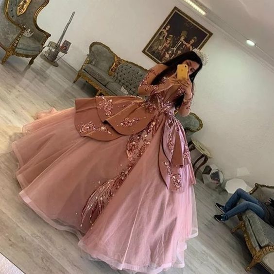 Sparkle Pink Vestidos De 15 Quinceanera Dress Princess Sequin Ball Gown Sweet 15 Birthday Dress       fg5678