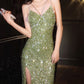 Simple V Neck Mermaid Sequin Prom Dress, Backless Party Dress      fg5881