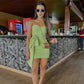 Green Short Homecoming Dress,Sheath Party Dress      fg5807