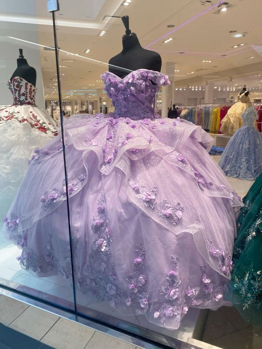 Lavender Quinceanera Dresses Birthday Prom Princess Ball Gown        fg6490