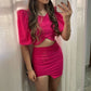 Two Piece Short Prom Party Dress Short Evening Gowns     fg5735