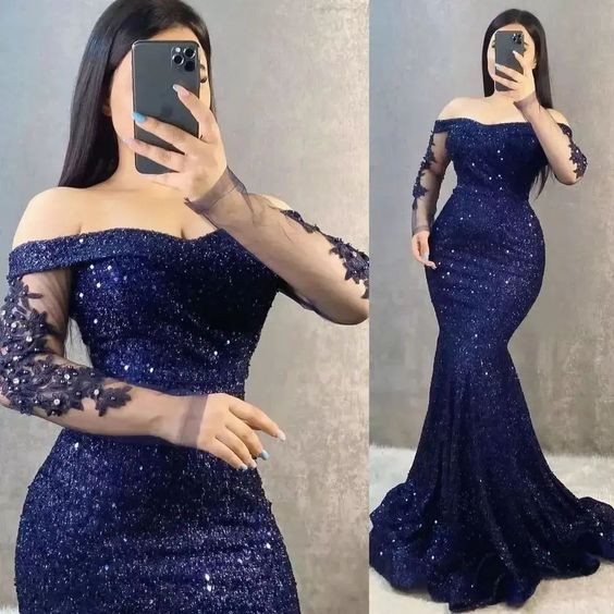 Sexy Sequin Mermaid Evening Dress     fg6630