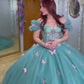 Quinceanera Dress with 3D Butterfly Sleeveless Ball Gown      fg5537