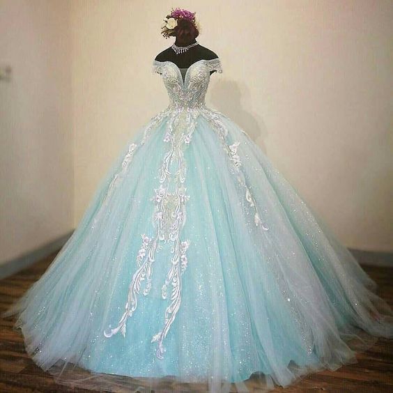 Off The Shoulder Princess Quinceanera Dress Ball Gown     fg5553