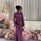 Elegant Purple Dress Prom Long Fall Wedding Guest dress     fg5408