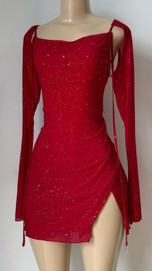 Red Shinny Short Prom Dresses, Short Formal Homecoming Dresses        fg6286