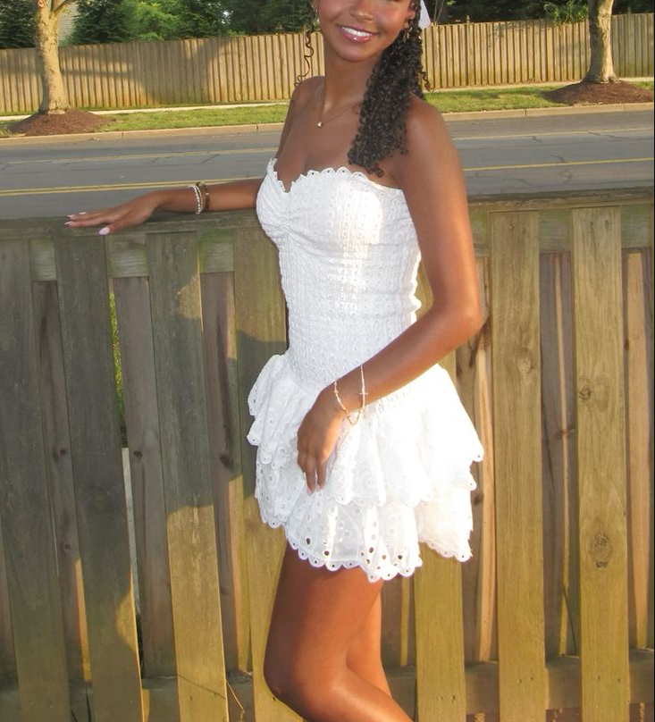 White Sweetheart A-Line Short Party Dress Homecoming Dress     fg7045