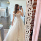 Off-the-shoulder Lace Ball gown Wedding Dress    fg5342