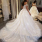 Lace Embroidery Sweetheart Off-The-Shoulder Wedding Dresses Ball Gowns    fg4510