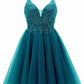 Tulle Short Prom Dress Teens Homecoming Dresses Sparkly Party Cocktail Gowns       fg4415