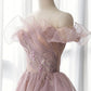 Tulle Long A-line Prom Dress, Lovely Off the Shoulder Evening Dress      fg5042