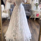 Modest Wedding Dress Long Sleeve Lace Applique Classic A-Line Wedding Dress    fg5220