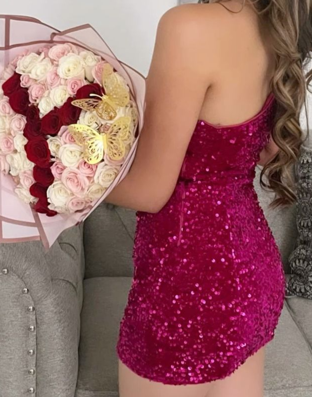 Elegant Sequin Homecoming Dress,Short Party Gown      fg5621