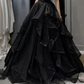 Black Sweetheart Tulle Layers Ball Gown Formal Dresses, Black Evening Dress Prom Dress      fg2361