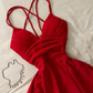 Simple Red Prom Dress Evening Dress       fg5225