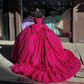 Off Shoulder Quinceanera Dress Luxury Lace Sequin Sweet 16 Ball Gown     fg5482