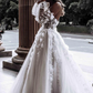 MODERN SWEETHEART SLEEVELESS WEDDING DRESS WHITE 3D FLORAL LACE BRIDAL GOWN    fg5299