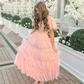 pink prom dress long evening formal gown      fg4272