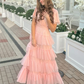 pink prom dress long evening formal gown      fg4272