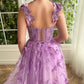 Butterfly Purple Prom Gown, Elegant Long Prom Dresses      fg3363