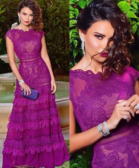 Elegant purple prom dress,long evening dresses     fg2695