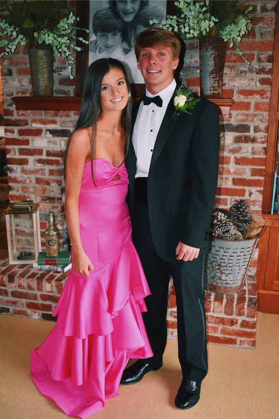 Chic Sheath Sweetheart Pink Prom Dresses    fg2729