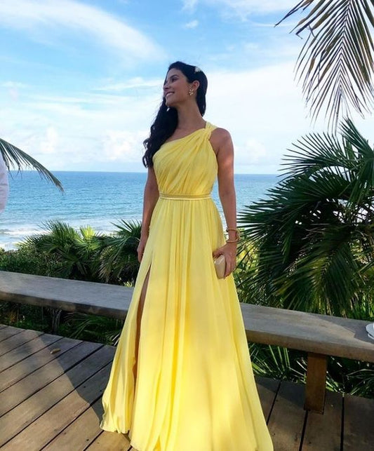 Yellow Prom Dress Women Sexy Dresses Elegant Party Dress     fg1978