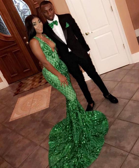 Fashion new prom dress green mermaid party dress evening dress    fg2035