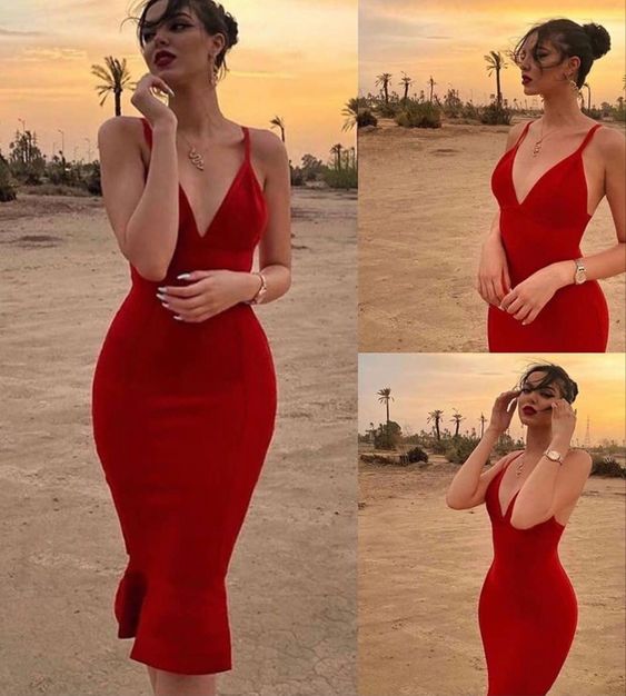 sexy red prom dress evening dress   fg1433