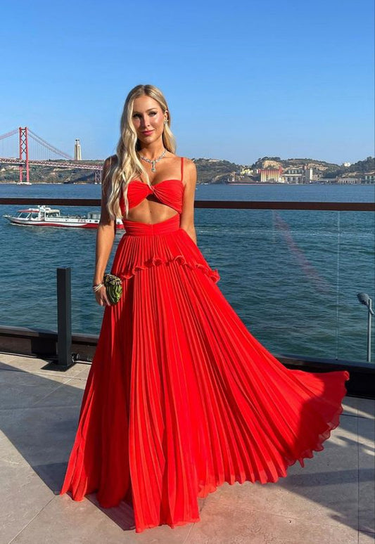 Red Prom Dress Women Sexy Dresses Elegant Simple Party Dress     fg1957