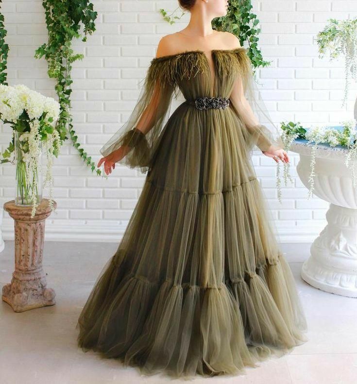 Vintage Prom Dress Cheap Customed Prom Dress tulle long prom dress formal dress    fg2337