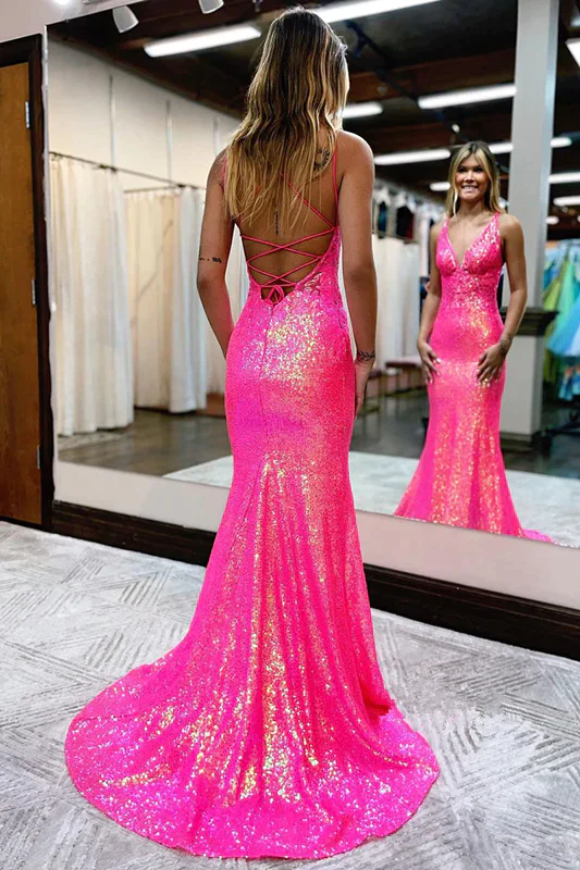 Sequin Prom Dresses Long Sexy Prom Dress   fg2795