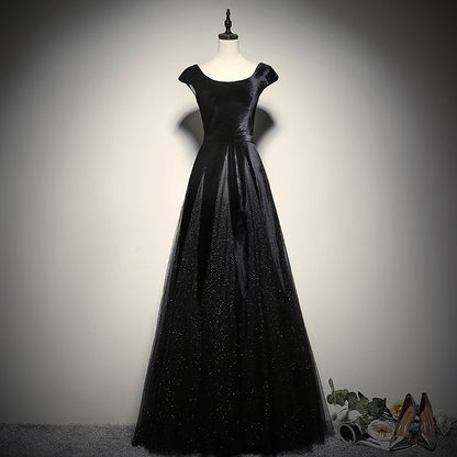 Black evening dress women's long new elegant party dress prom dress      fg137