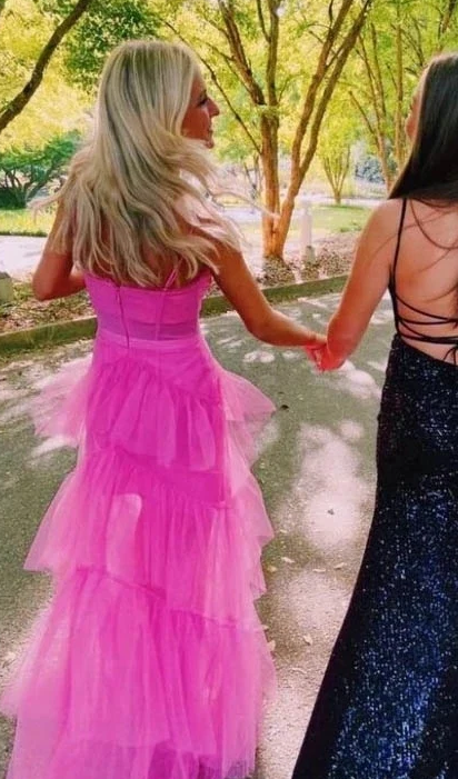 Hot Pink prom dresses,long prom dresses       fg811